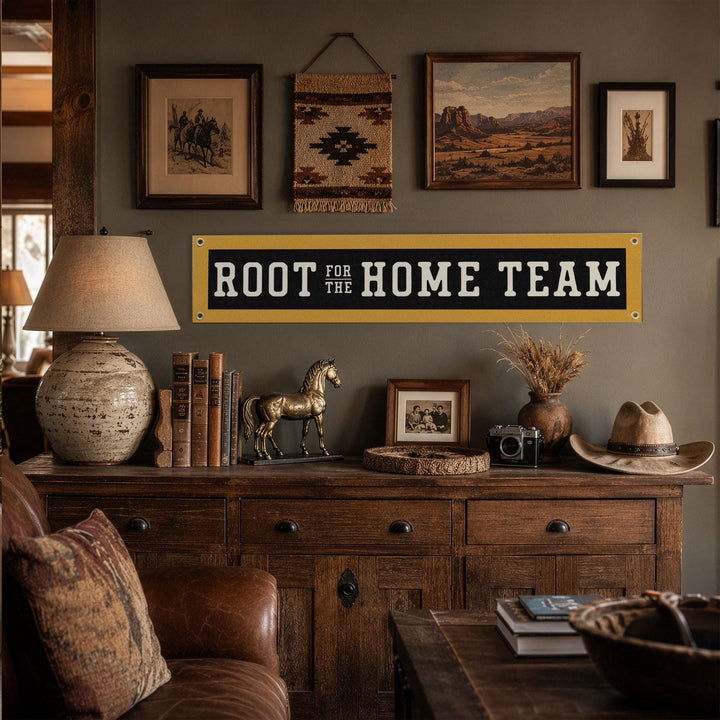 Root for the Home Team Felt Banner
