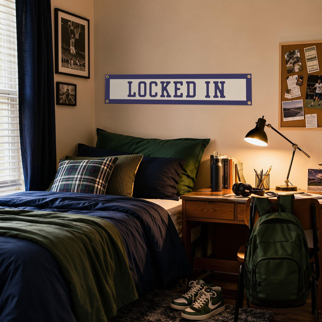 Locked In Felt Banner