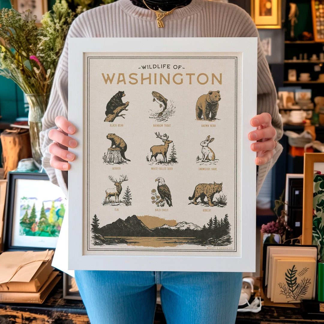 Washington Wildlife Print