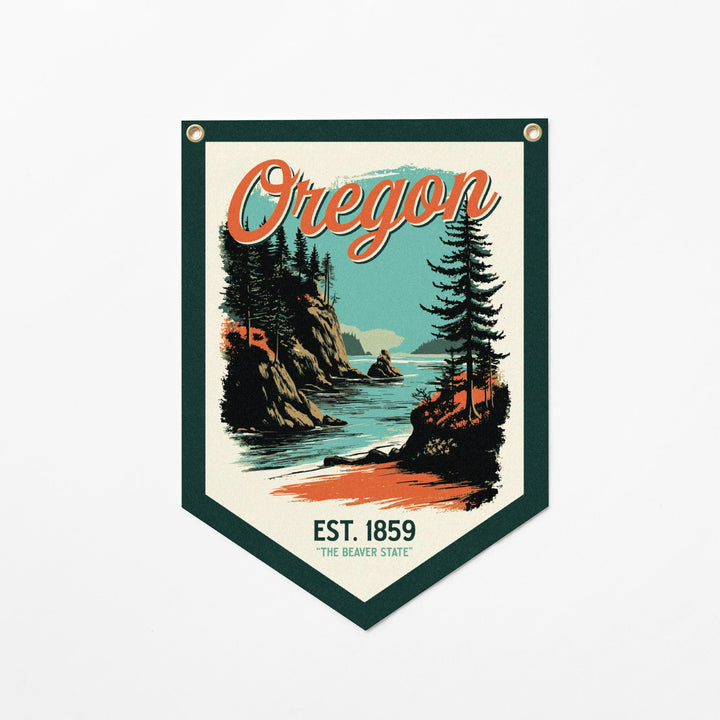 Oregon Felt Camp Flag