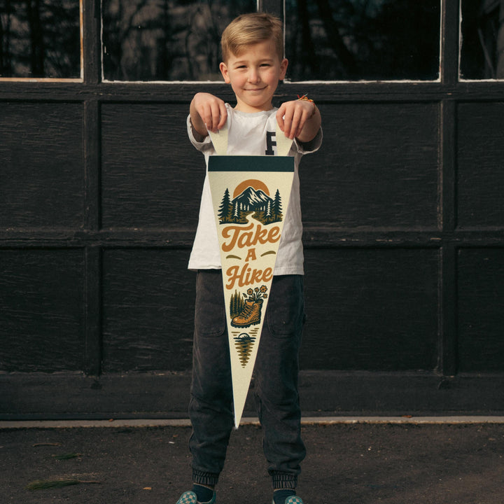 Take A Hike Felt Pennant