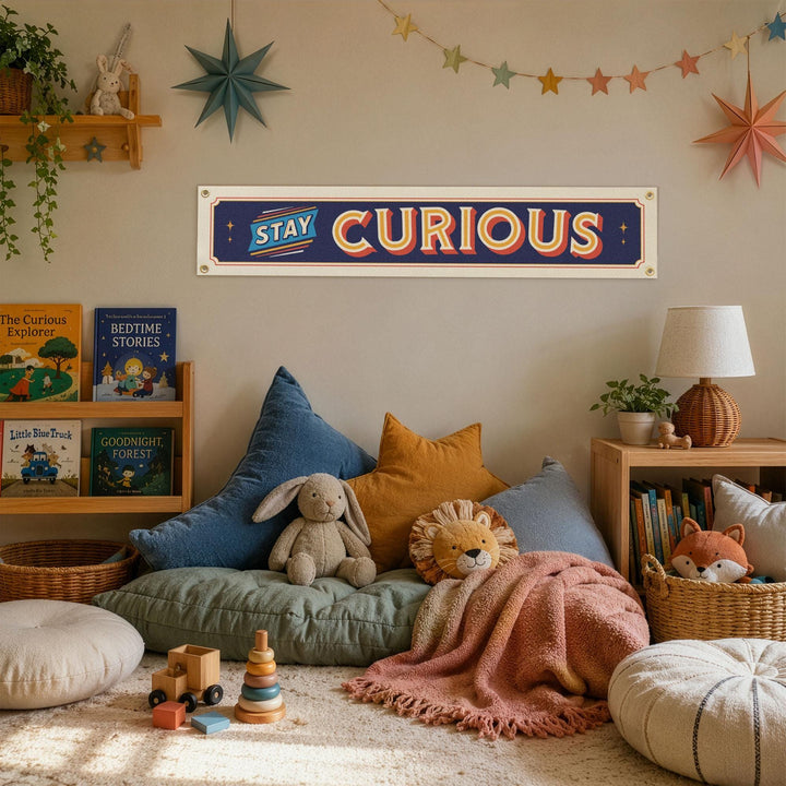 Stay Curious Felt Banner