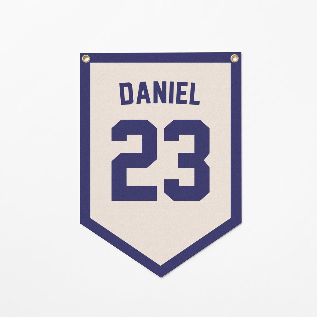 Custom Sports Jersey Style Felt Camp Banner