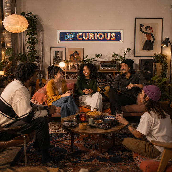 Stay Curious Felt Banner