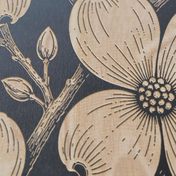 Dogwood Engraved Birch Art Panel