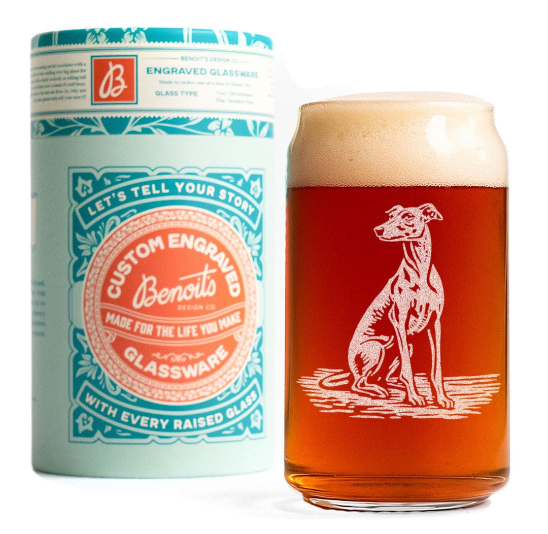 Whippet Customizable Dog Glasses