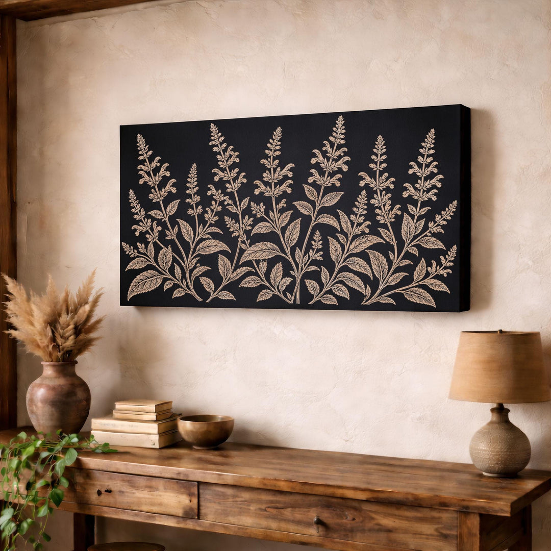 Salvia Engraved Birch Art Panel