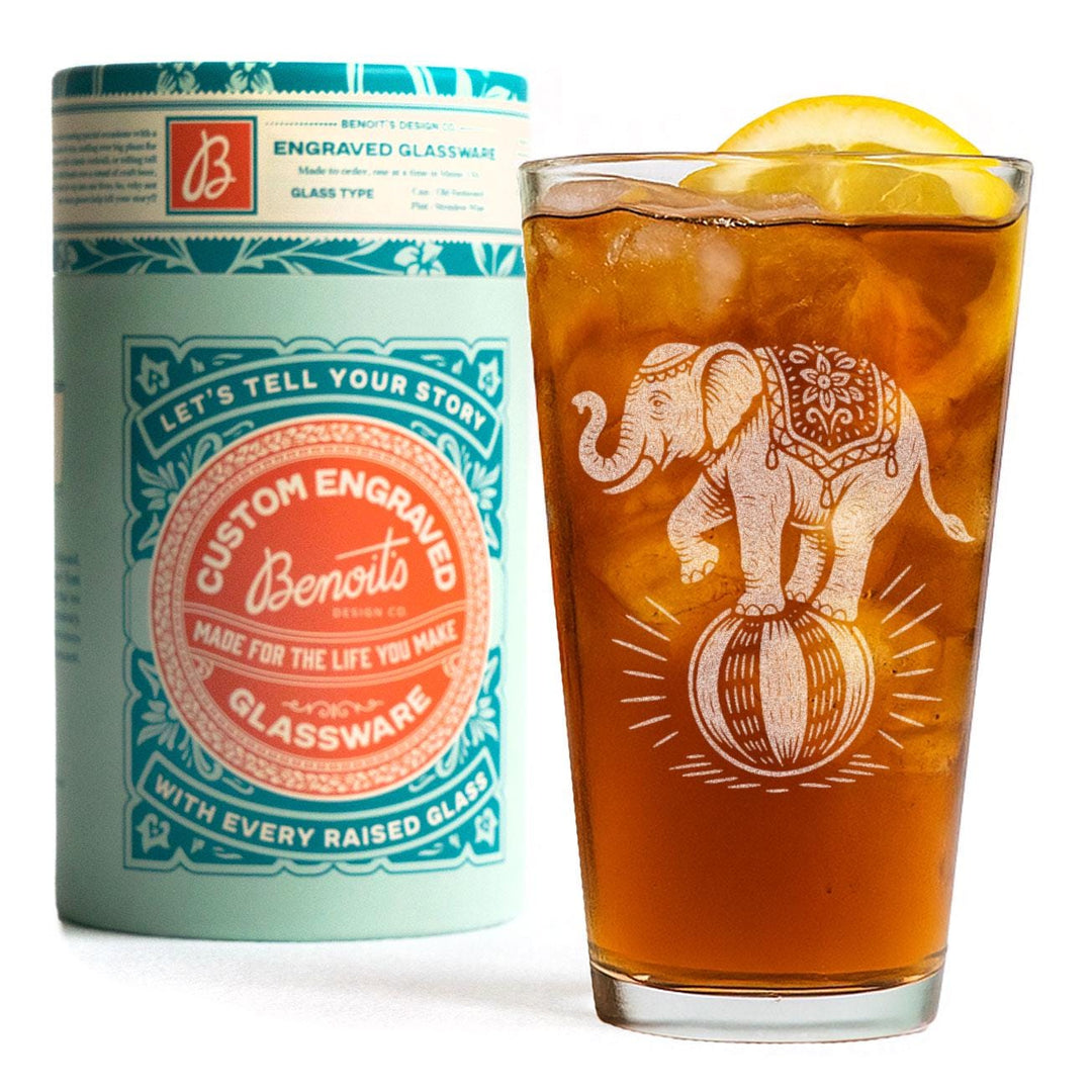 Circus Elephant Glasses