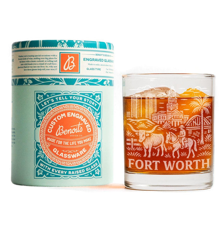 Fort Worth Texas Glasses