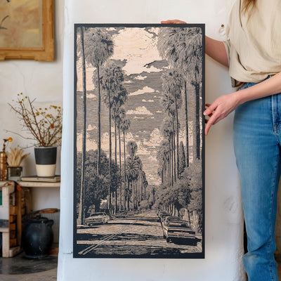Bird Streets of Los Angeles Engraved Wood Illustrations