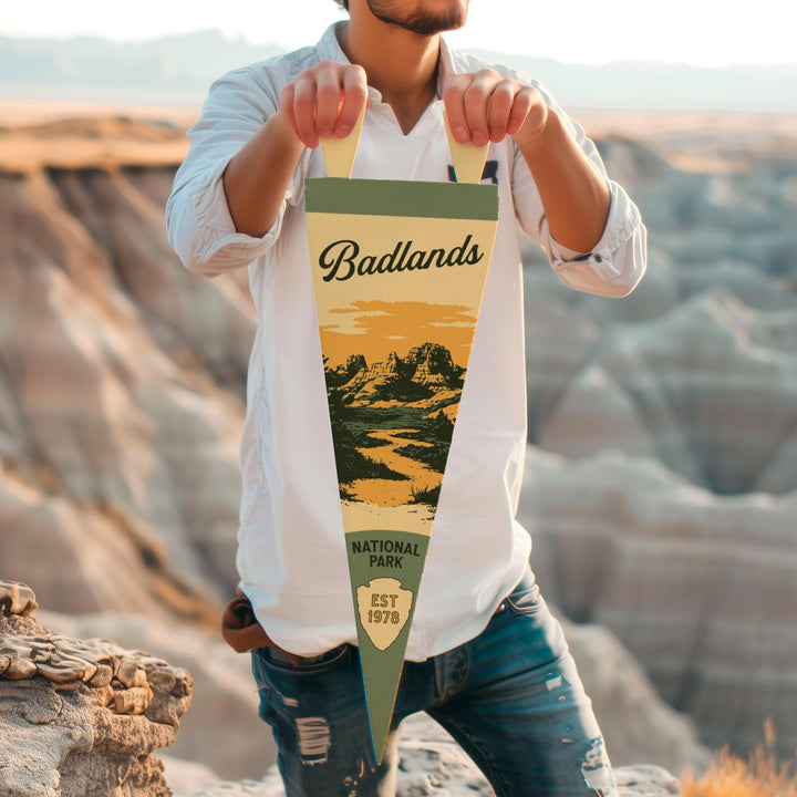 Badlands National Park Felt Pennant
