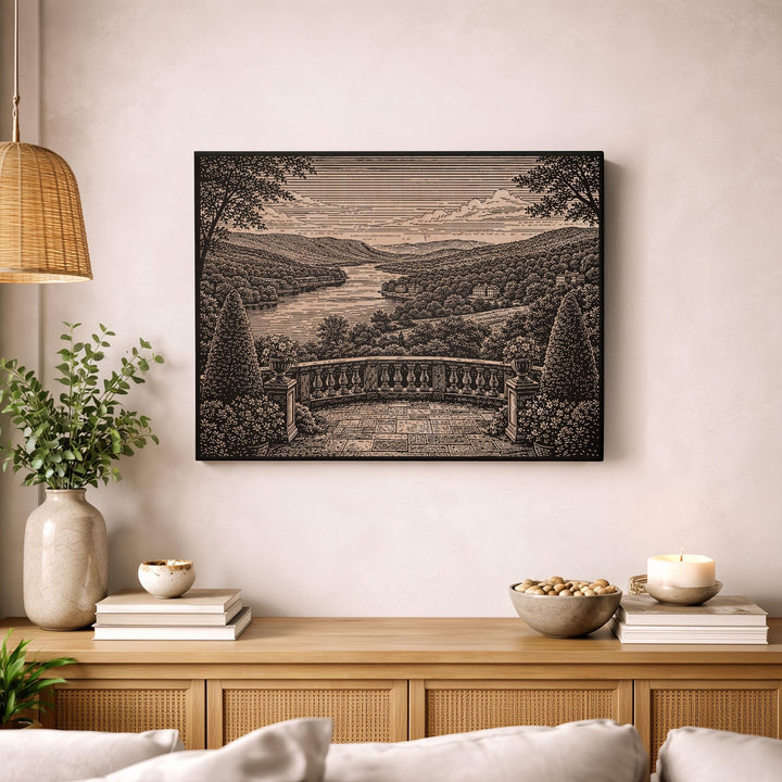 Hudson Valley Engraved Birch Art Panel