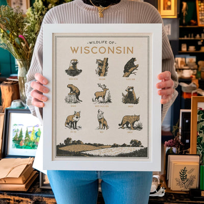 Wisconsin Wildlife Print