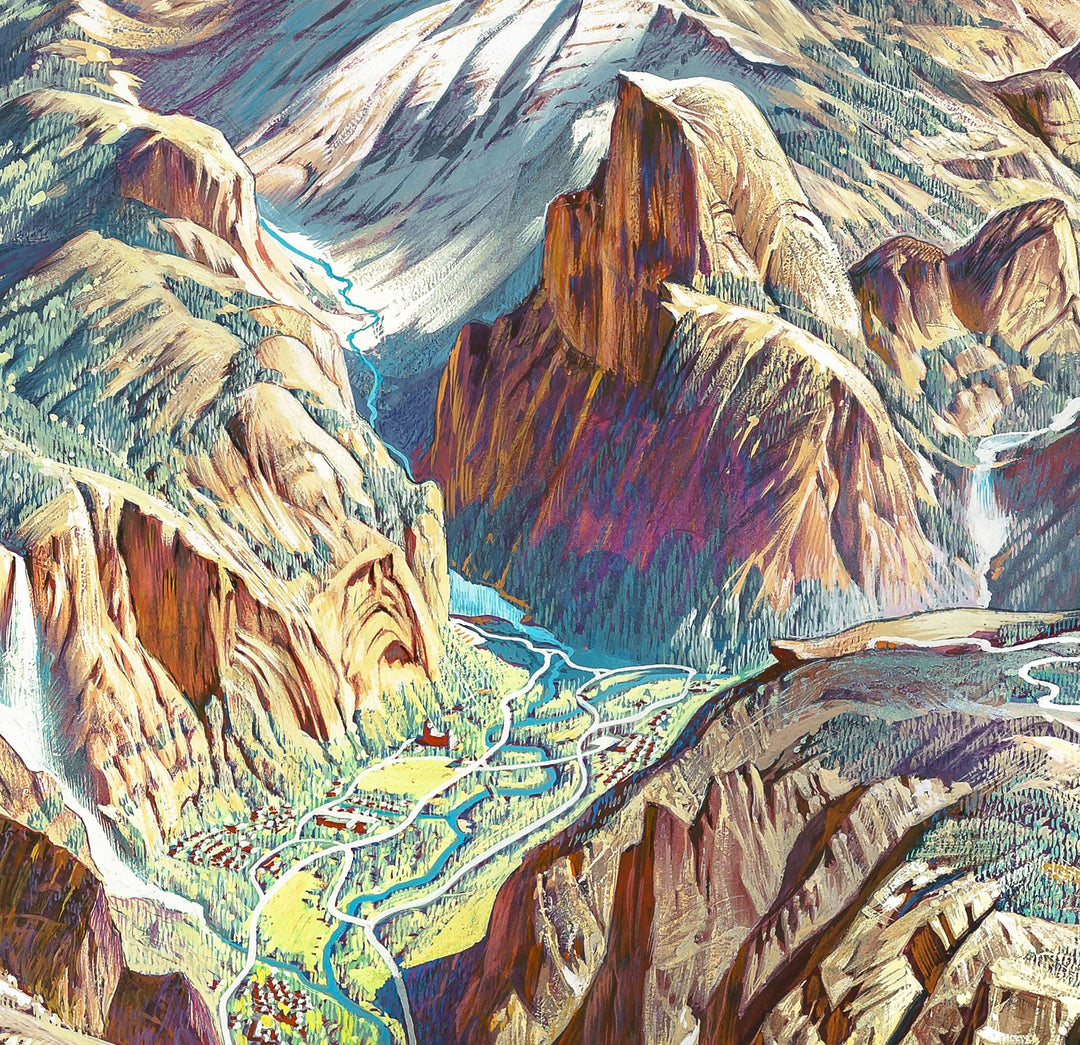 Yosemite National Park Historic Art Print