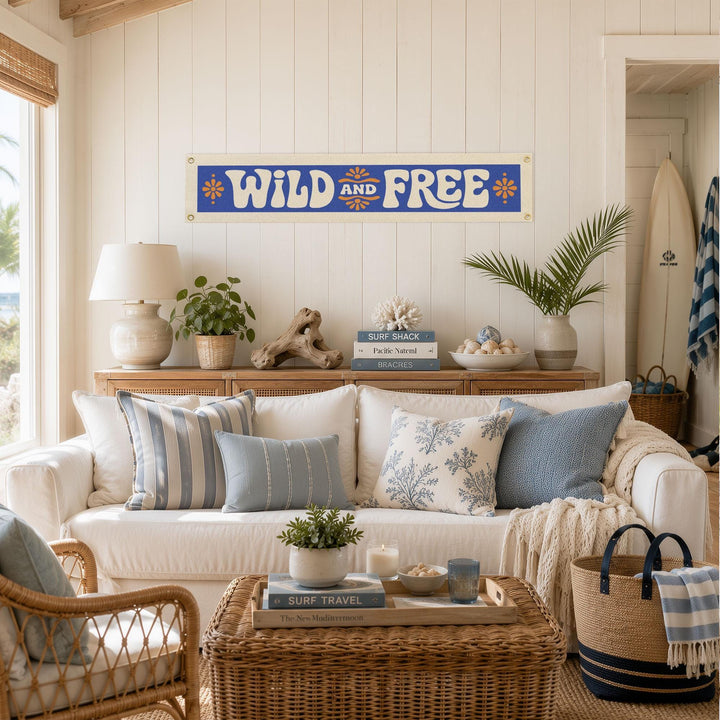 Wild and Free Felt Banner