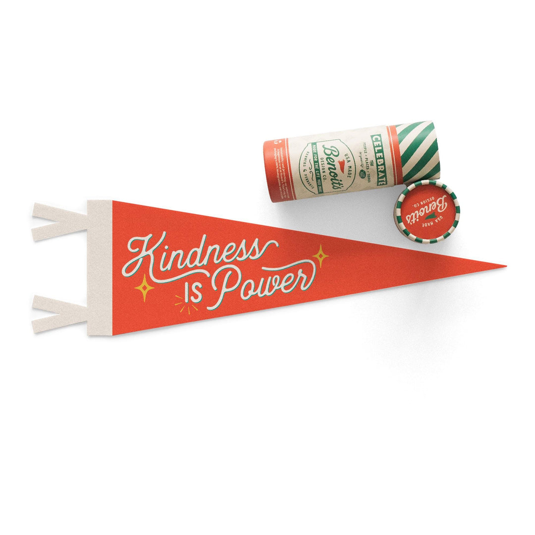 Kindness Is Power Felt Pennant