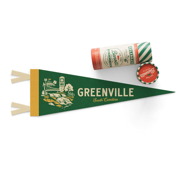 Greenville South Carolina Felt Pennant