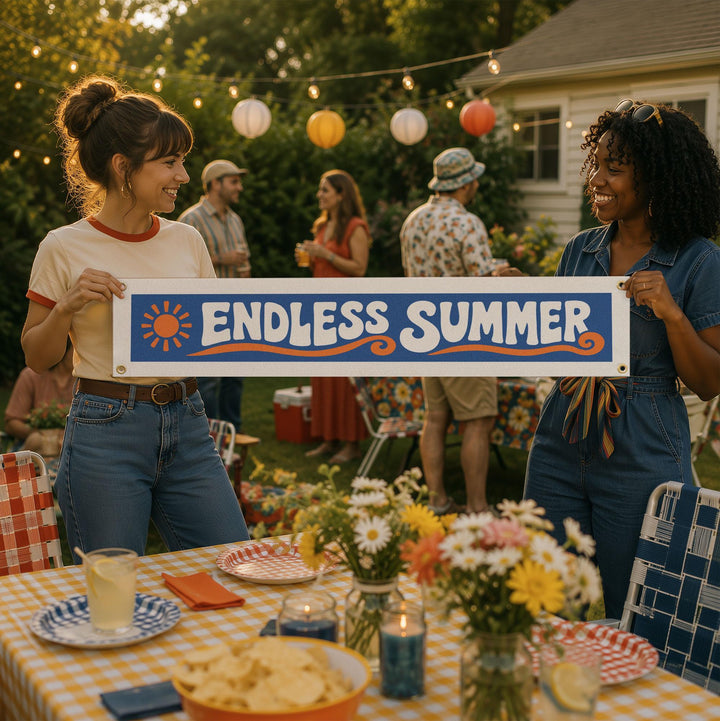 Endless Summer Felt Banner