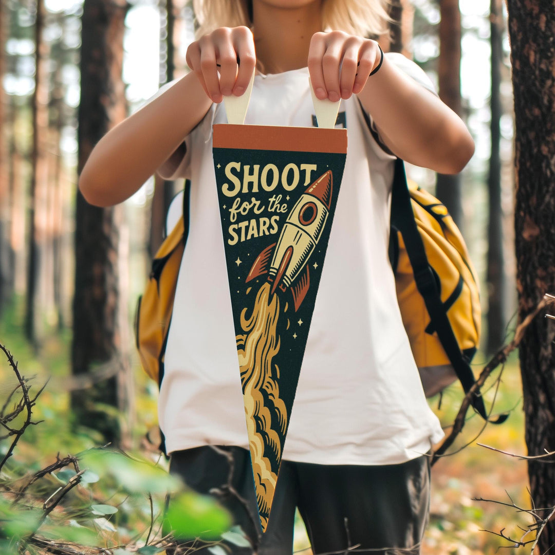 Shoot for the Stars Felt Pennant