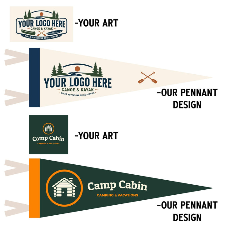 Custom Logo Felt Pennant