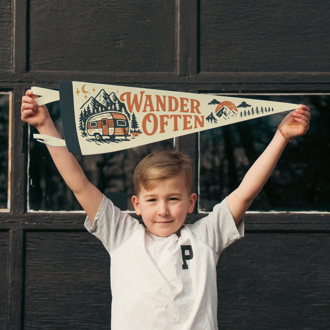 Wander Often Felt Pennant