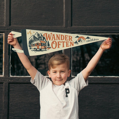 Wander Often Felt Pennant
