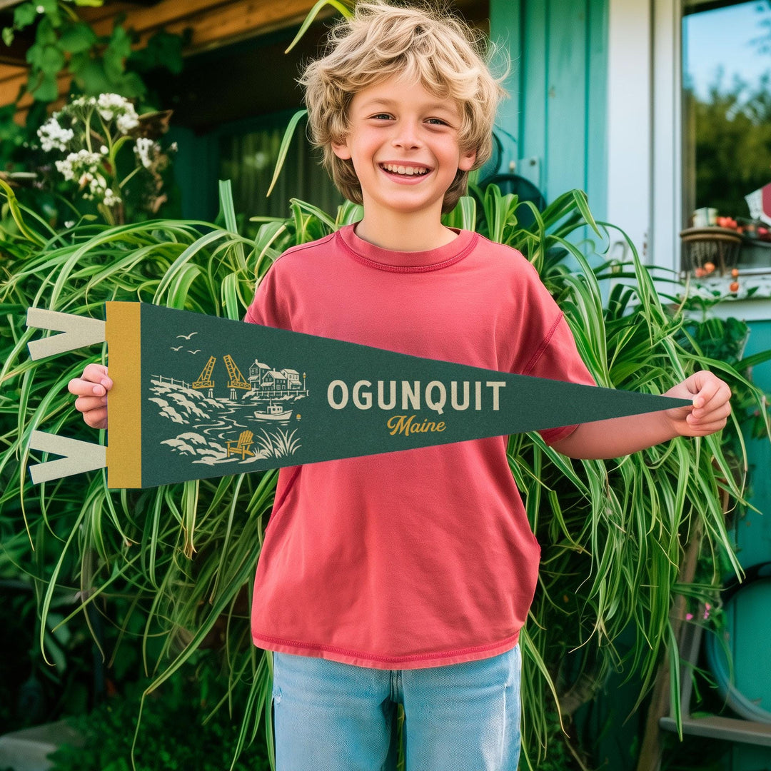 Ogunquit Maine Felt Pennant