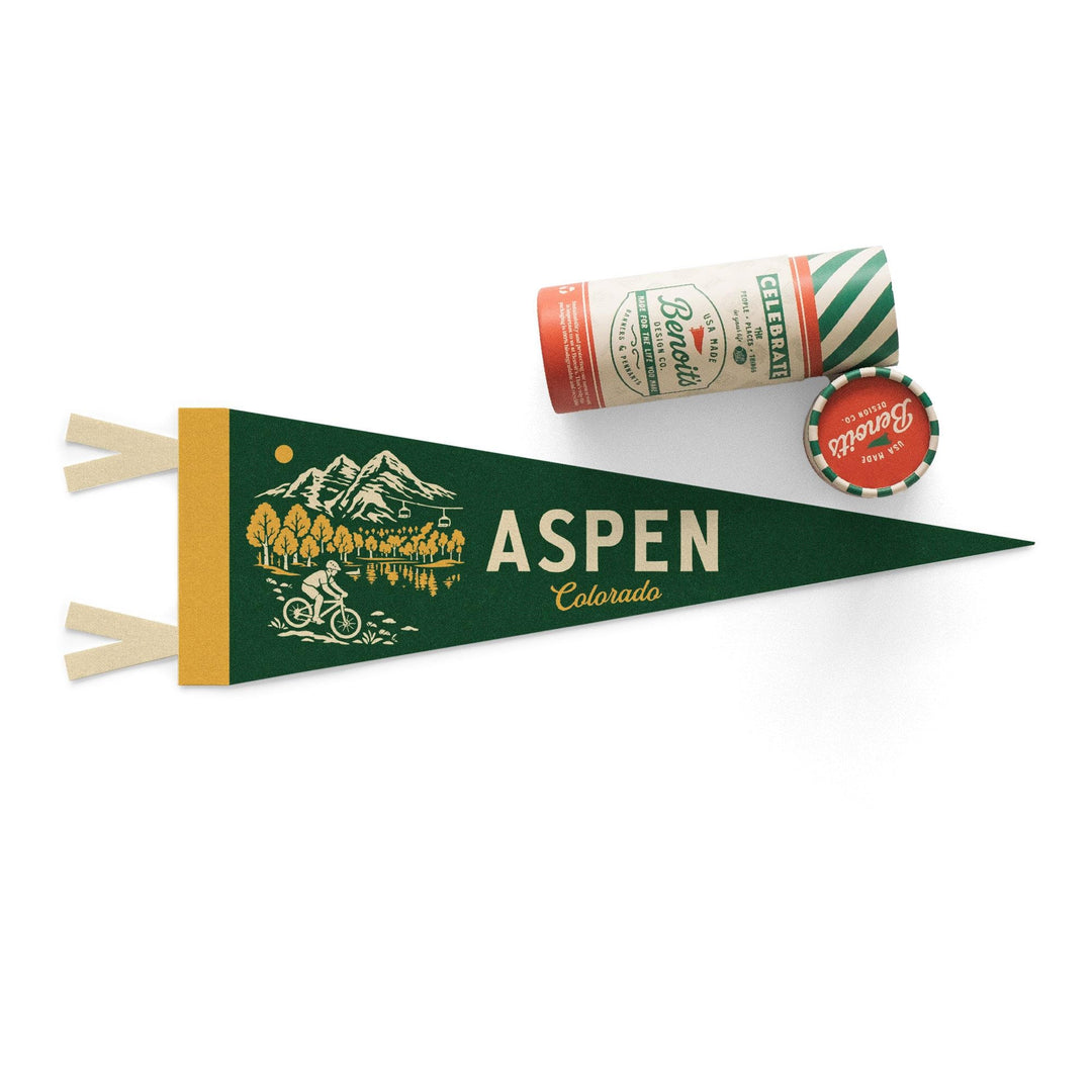 Aspen Colorado Felt Pennant