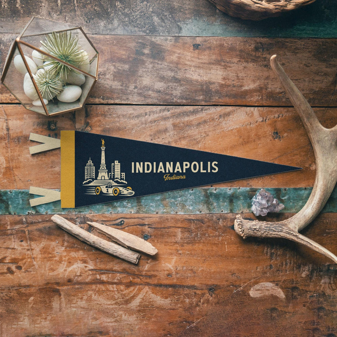 Indianapolis Indiana Felt Pennant