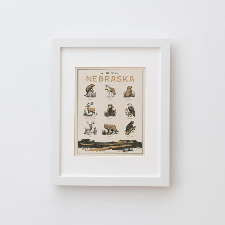Nebraska Wildlife Print