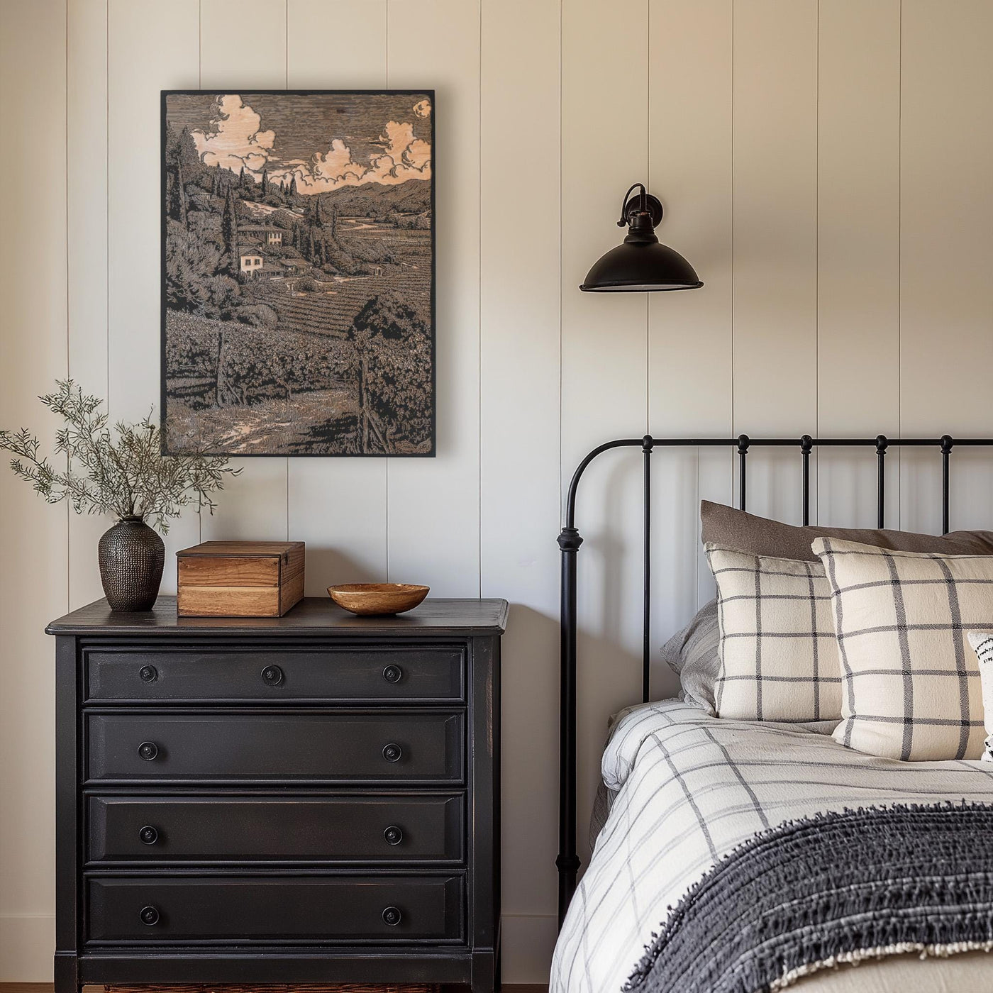 Napa Valley Vineyard Scene Wall Art
