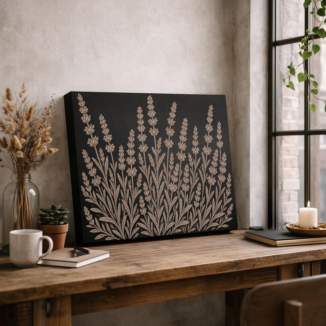 Lavender Engraved Birch Art Panel