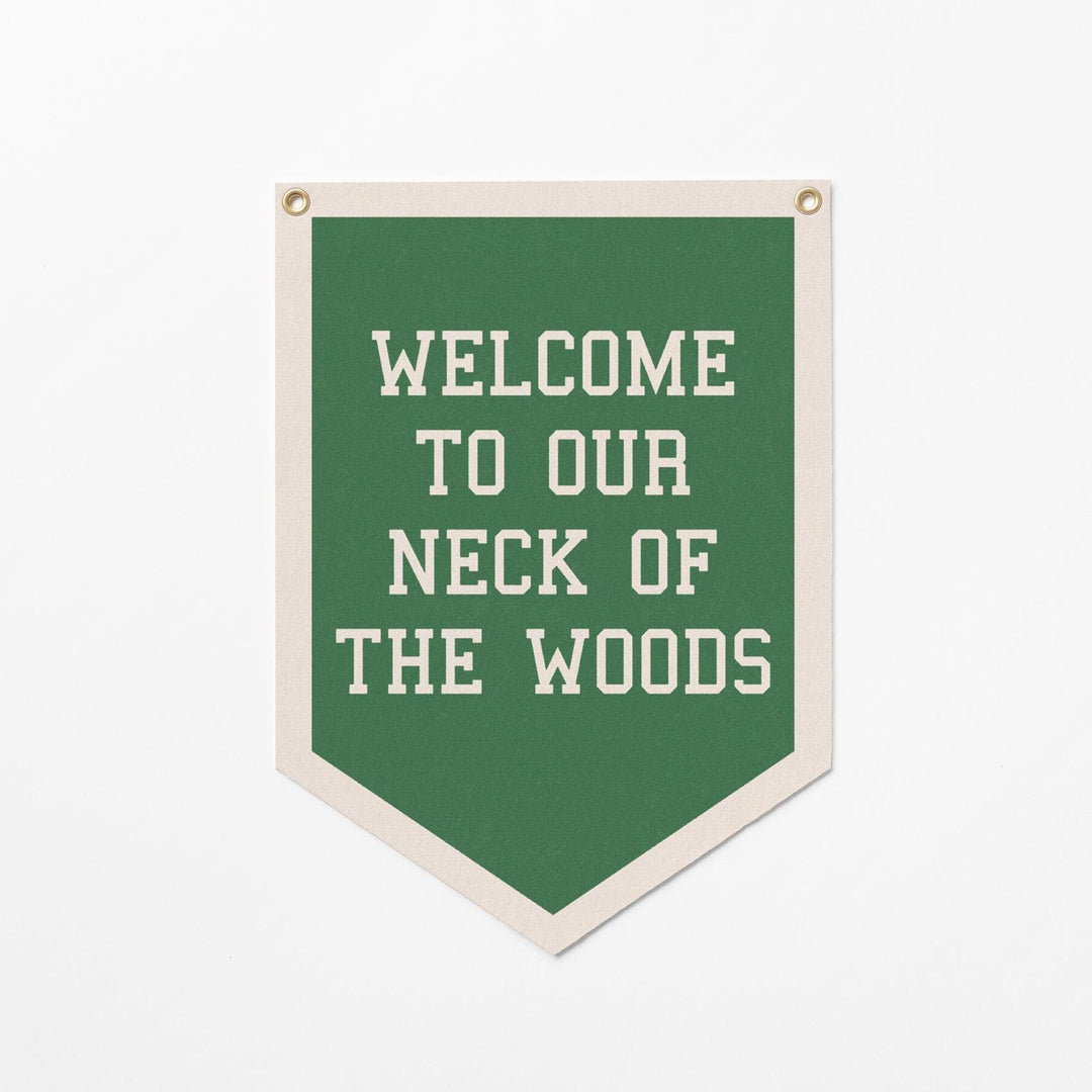 Custom Varsity Sign Felt Camp Flag