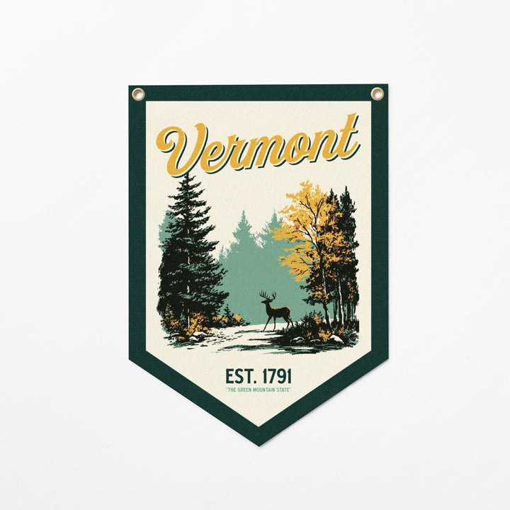 Vermont Felt Camp Flag