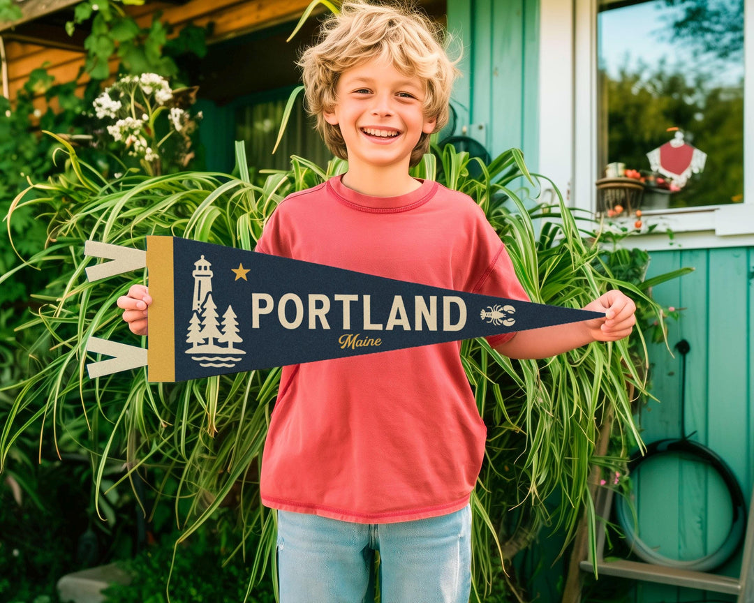 Portland, Maine Felt Pennant
