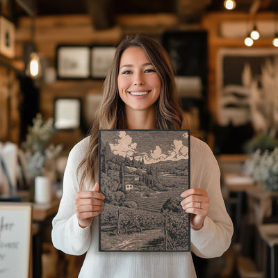 Napa Valley Vineyard Scene Wall Art