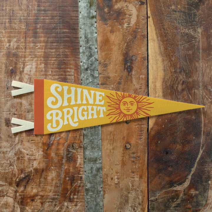Shine Bright Felt Pennant