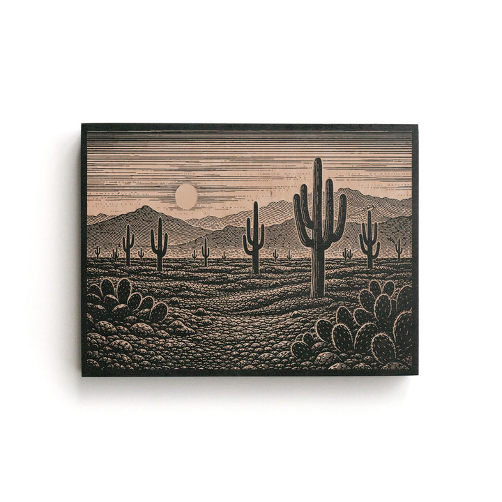 Sonora Mexico Engraved Birch Art Panel