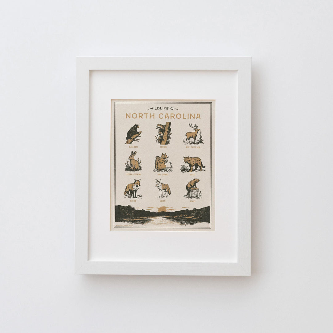 North Carolina Wildlife Print