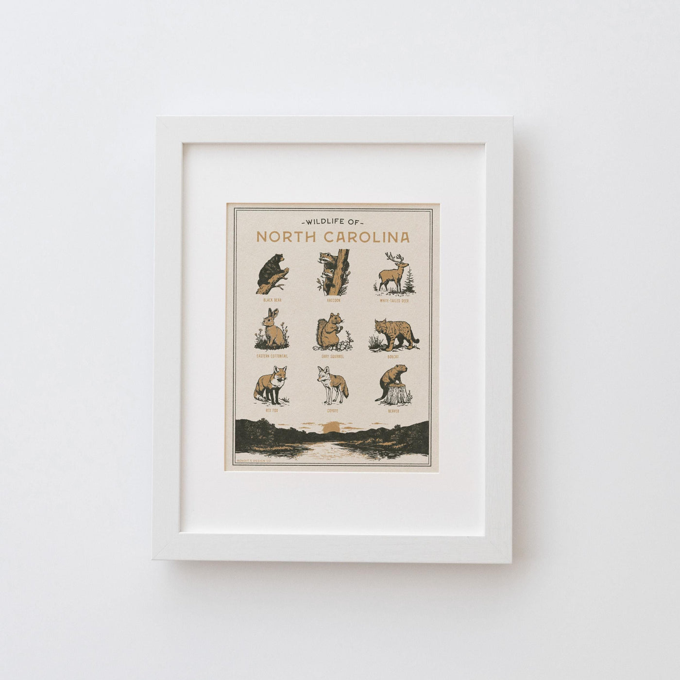 North Carolina Wildlife Print