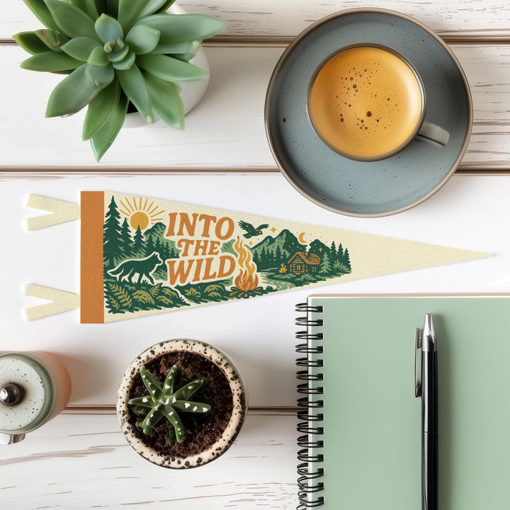 Into the Wild Felt Pennant