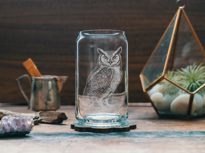 Great Horned Owl Glasses