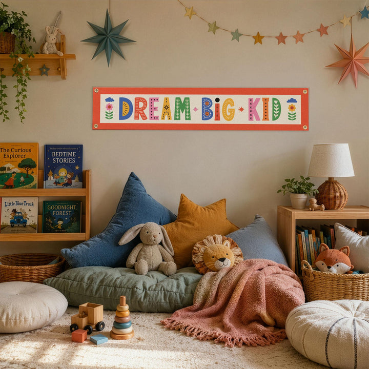 Dream Big Kid Felt Banner