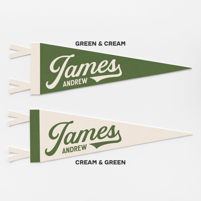 Custom Classic Name Felt Pennant