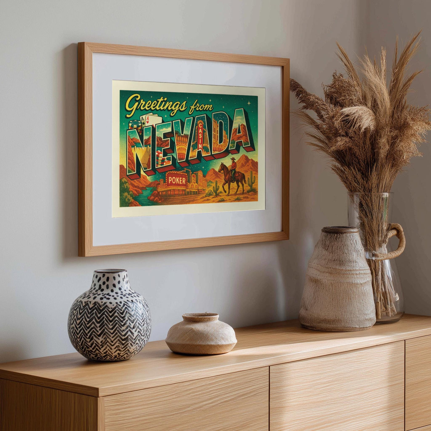 Nevada Postcard Art Print