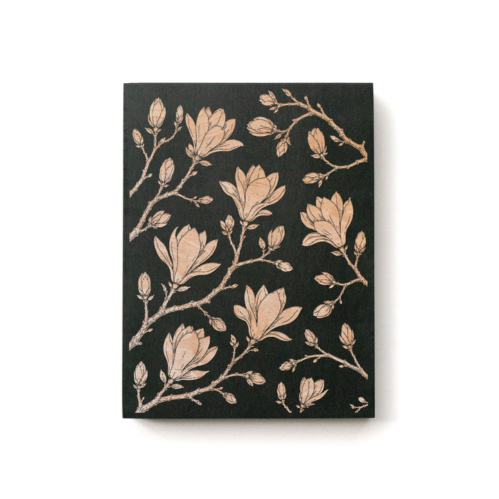 Japanese Magnolia Engraved Birch Art Panel
