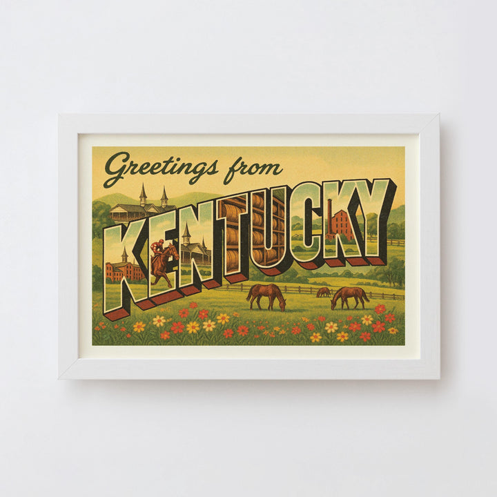 Kentucky Postcard Art Print
