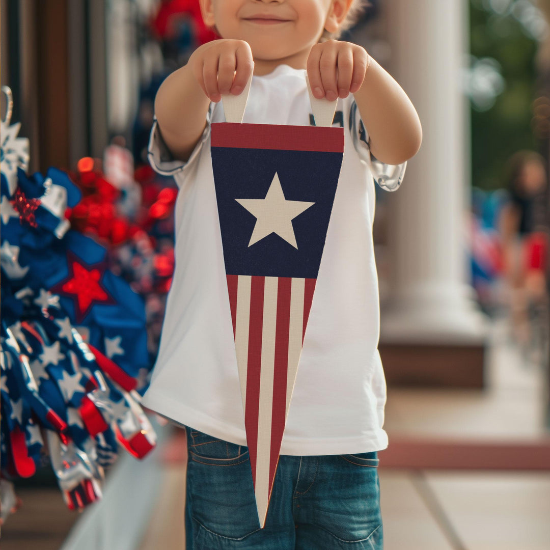 Stars &amp; Stripes Felt Pennant