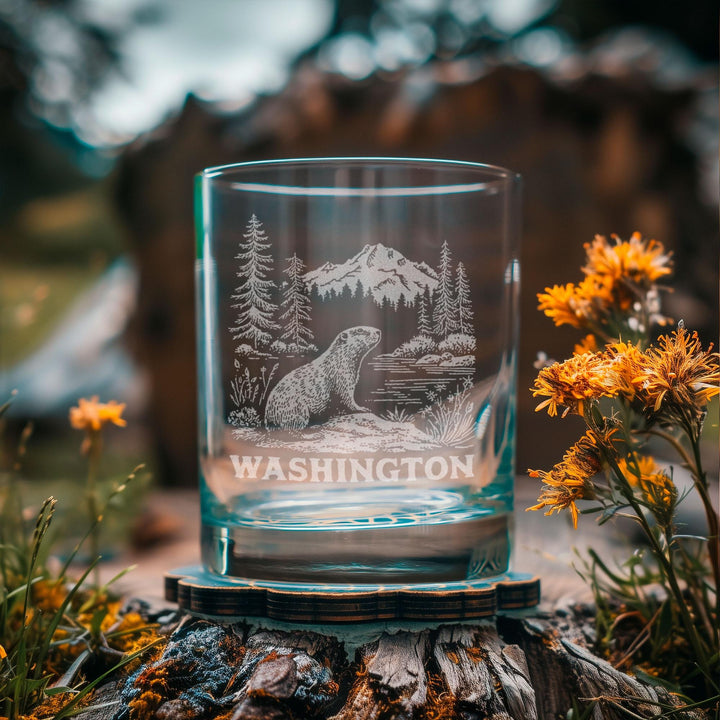 Washington State Olympic Marmot Glasses