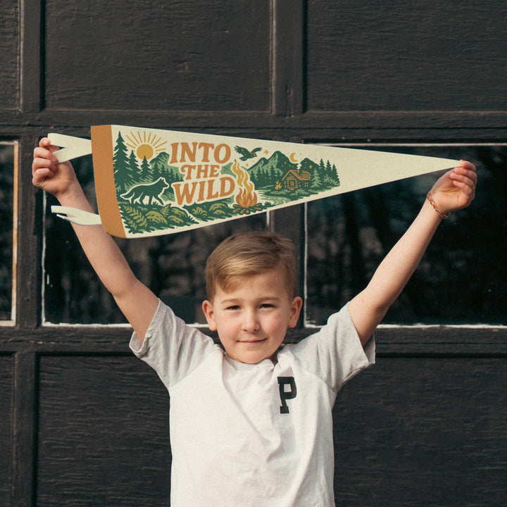 Into the Wild Felt Pennant